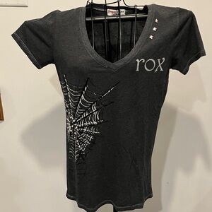 Black V-Neck Women’s Top